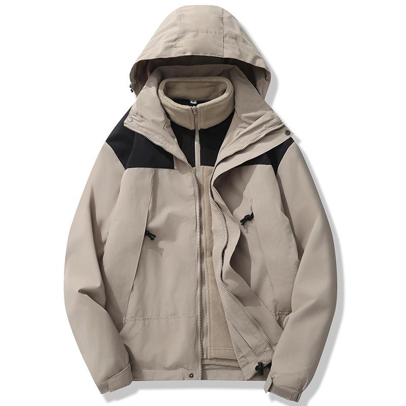 Fashion New Three-in-one Jacket Men's and Women's Thermal Jacket Mountaineering Suit
