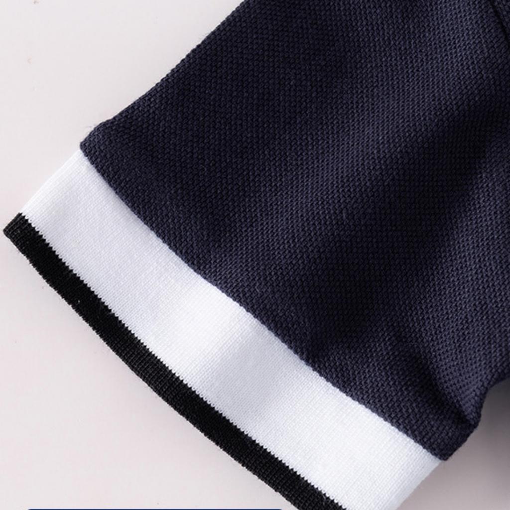 Boys' Short Sleeve Embroidered Top Korean Casual Shirt for Toddlers