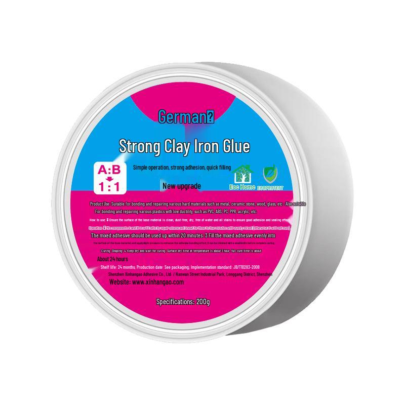 Mud Iron Clay Strong Repair Glue: High Hardness Universal Metal Welding & Plastic Steel AB Adhesive