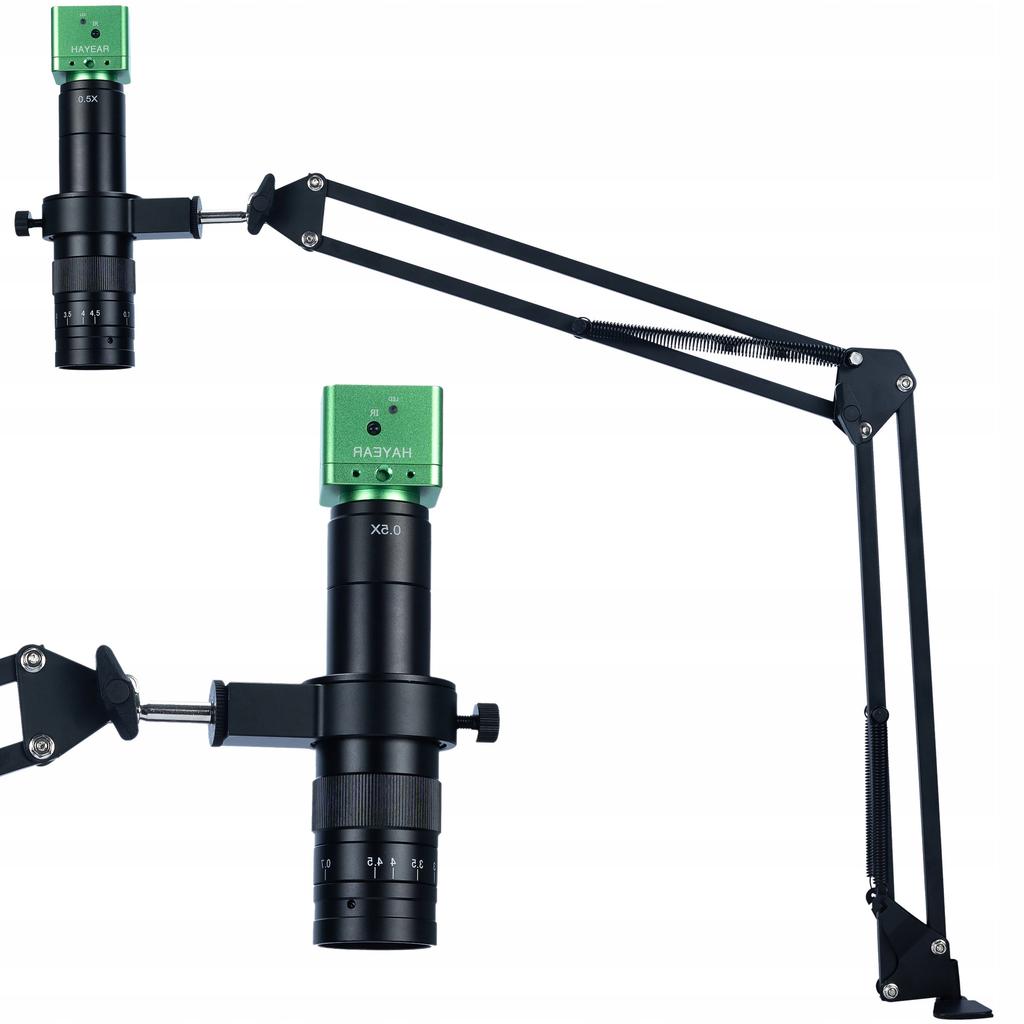 Rosfix Zestaw Do Mikroskopii Cyfrowej – Regulowany Wysięgnik ODM-180X 50mm | Platforma ODM-100X 50mm I 40mm | Kamera Draco Blue PRO 2MP