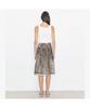 Tolibeochi Overprinted Deconstructed Denim Skirt - Soft Brown - Soft Brown