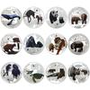 African animal coins, diamonds, commemorative medals, chimpanzees, tigers, blue whales, pandas, collectible souvenirs