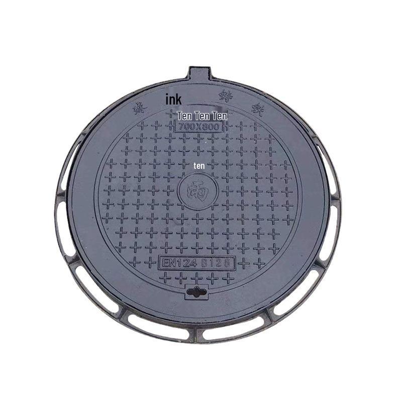 Round Ductile Iron Manhole Cover for Municipal Sewer and Rainwater Drainage