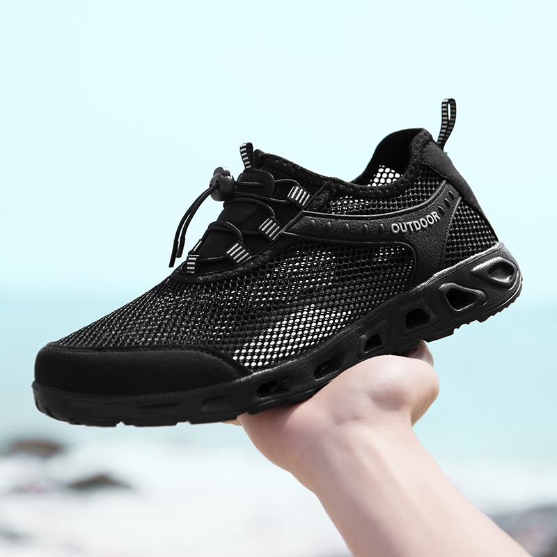 

Large Size New Men Hiking Shoes Outdoor Fashion Breathable Sneakers Comfort Wear -Resisting Trekking Shoes Lightweight Non -Slip