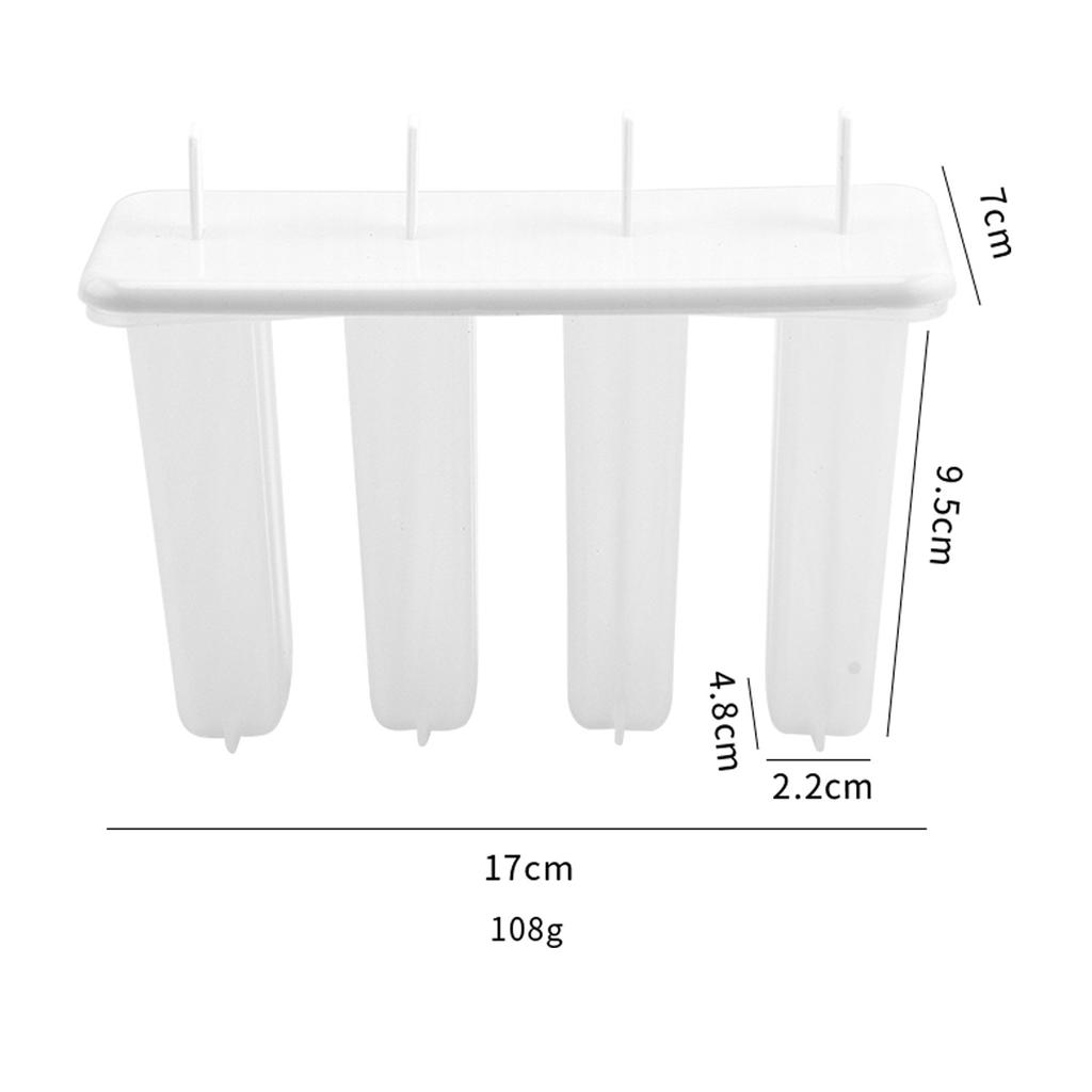 1 buc 4 grile DIY pentru înghețată de casă Sorbet Formă pentru Popsicle cu capac Acasa Copii Drăguță Popsicle cu capac Formă pentru înghețată