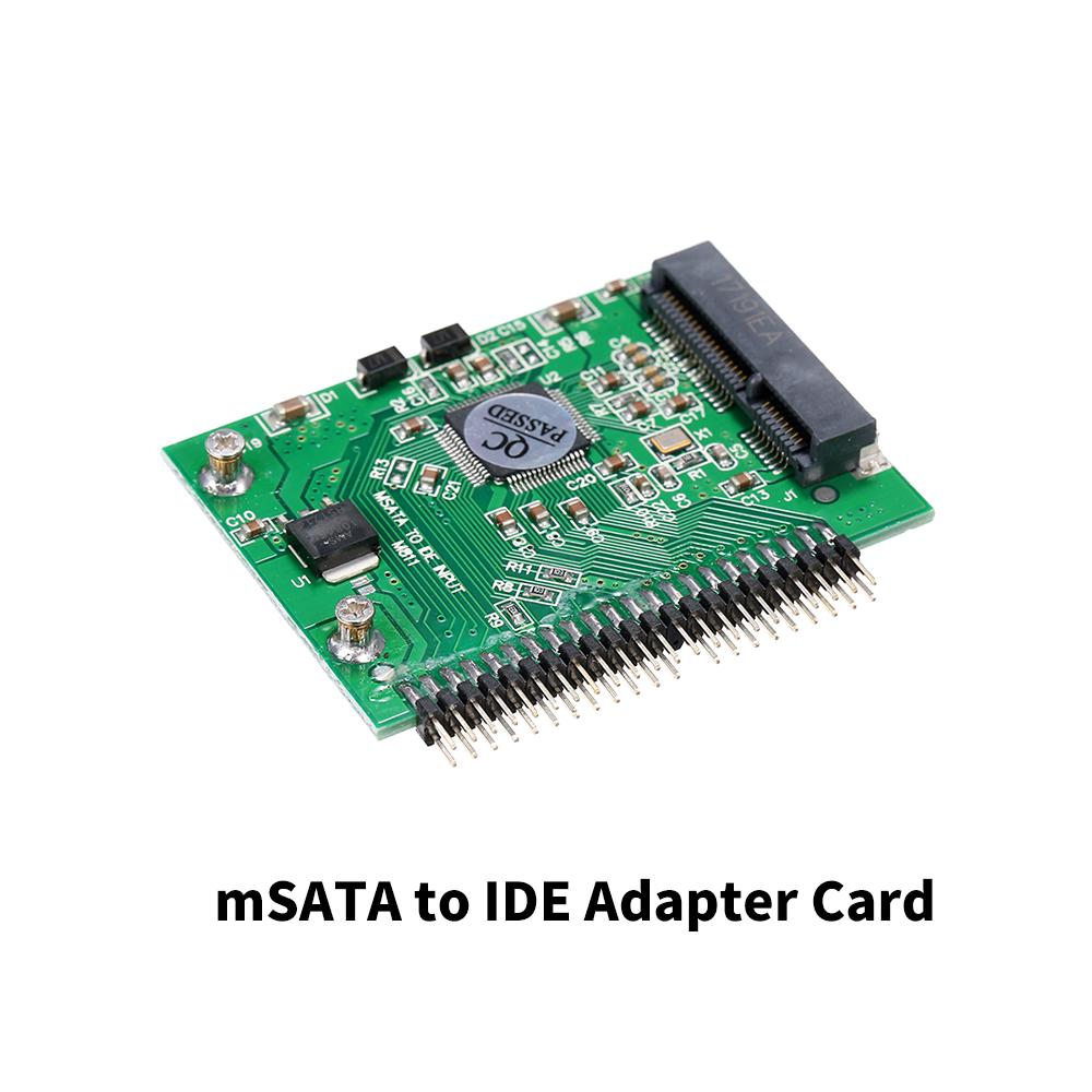 mSATA (PCI E) SSD to 2.5   44Pin IDE Converter Adapter As 2.5 Inch IDE HDD For Laptop 5V