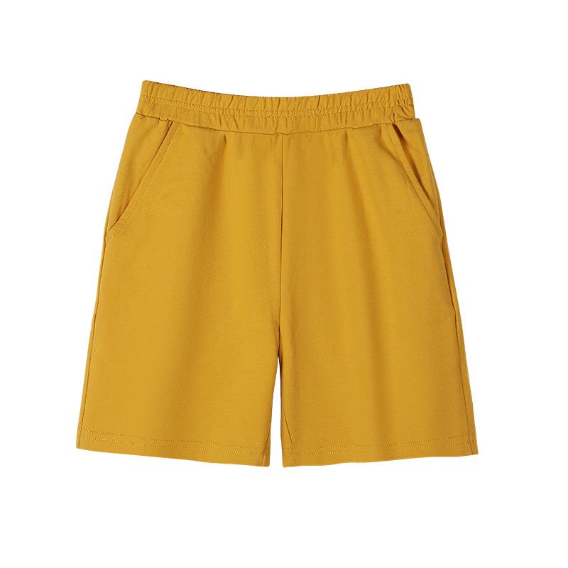 Korean Casual High Waist Cotton Terry Shorts - Parent-Child Summer Style