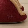 Sybilla Altena Size Senko 49579 Slippers, M, Approx. 22-24cm, Red, Washable, Stylish, Cute,