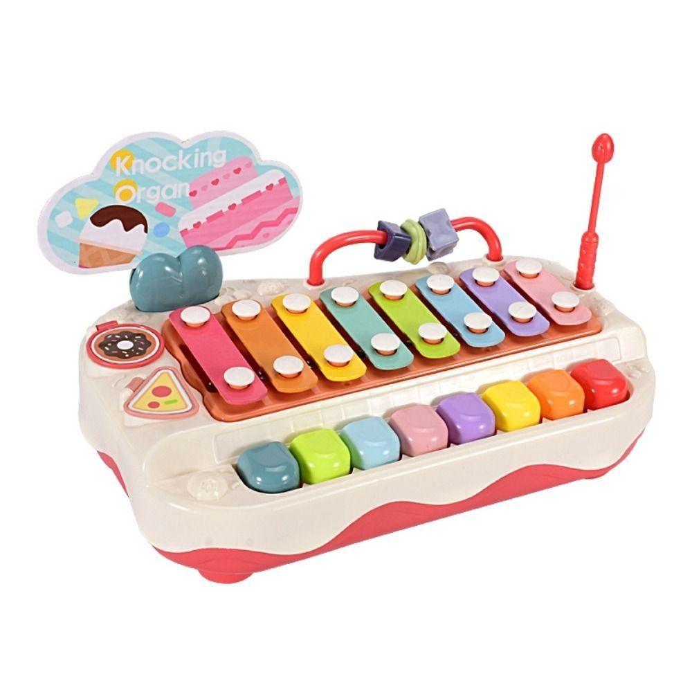 Plastics 8-note Knock Piano Toys Hand Knock Music Play Educational Games  Kindergartens Toddlers