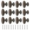 14/16Pcs Round  Antique Bronze Cupboard Door Pull Knob Kitchen Cupboard Door Decor Handles Replacement Hardware