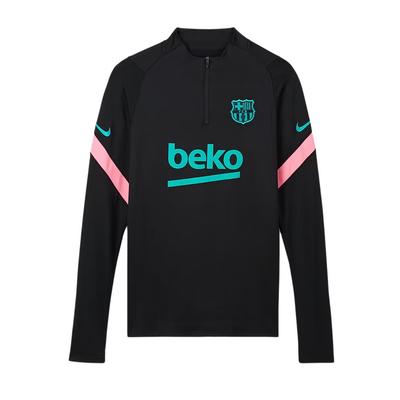 X Barcelona Football Club Dri-Fit 20/21 Strike Drill Comfortable Stand Collar Long Sleeve Football Shirt Men Tops CK9611-011