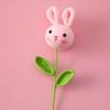 Animal Crochet Bouquet Cute Cartoon Hand-knitted Artificial Flower Fake Flower Kids Gift Easter Decoration 2025 Kids Gift