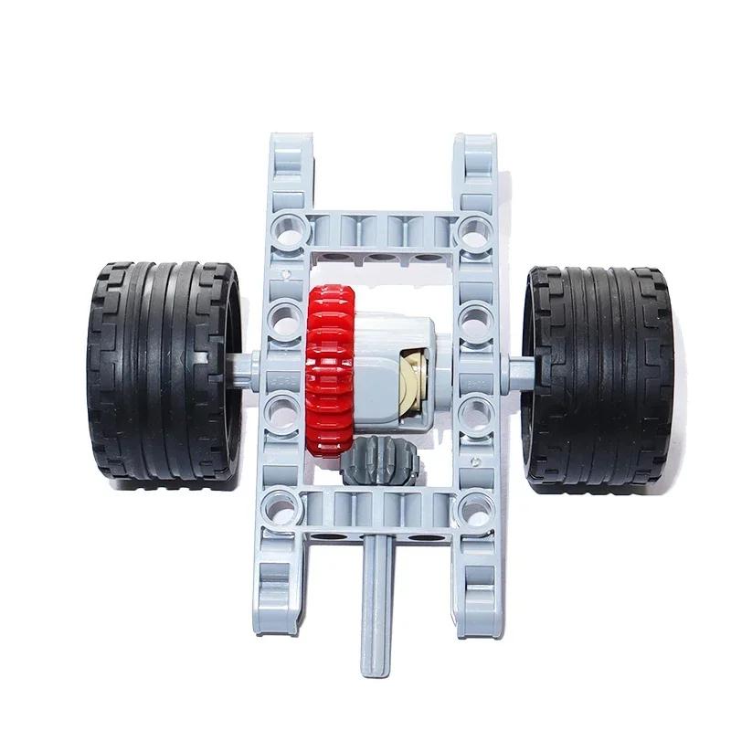 Building Blocks Differential Gears Self-Locking Bricks MOC Technical Parts Kits Framed Differential Set Pack 65413 65414 62821