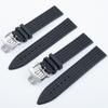 Bracelet de Montre en Caoutchouc Silicone Souple Noir 23mm avec Boucle en Acier pour Série Chopin Chopard Classic Racing 16851 Bracelet1