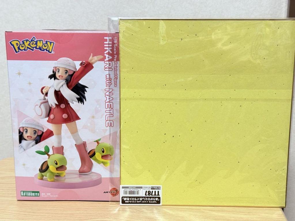 [USED] Kotobukiya Hikari with Turtwig figure with direct sales bonus illustration