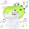 Grünes Babybadewannen-Blasenspielzeug mit Musik Babybadewasser-Spielzeug für Kinder im Alter von 1-3 Jahren