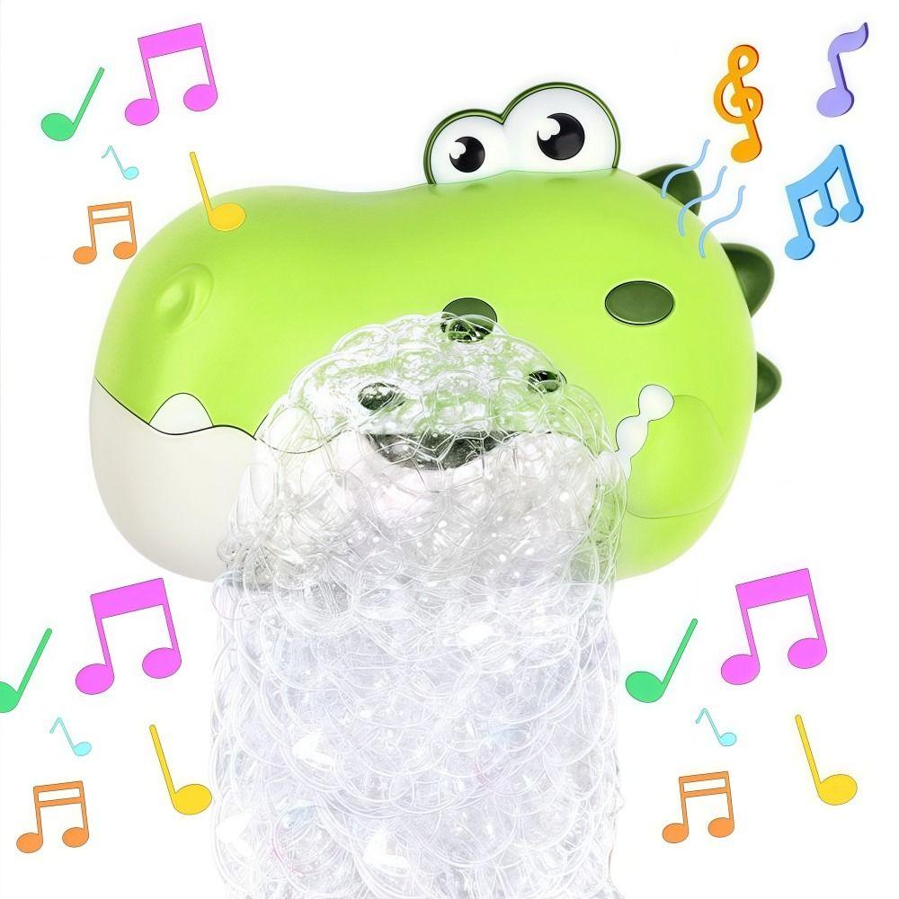 Grünes Babybadewannen-Blasenspielzeug mit Musik Babybadewasser-Spielzeug für Kinder im Alter von 1-3 Jahren