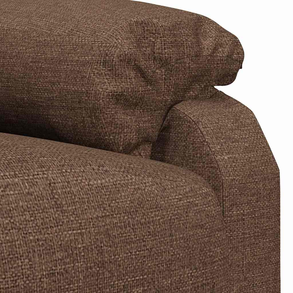 Massage Chair Brown Fabric