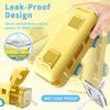 Water Bottle For Kids, Bus Shape Car Water Bottle with Straw For Kids, Portable Kid Water Cup with Shoulder Strap 500 ML