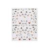 Embossed Kitty Cat & Zebra Print Nail Stickers: New Cartoon Bow & Cat Paw Decorations