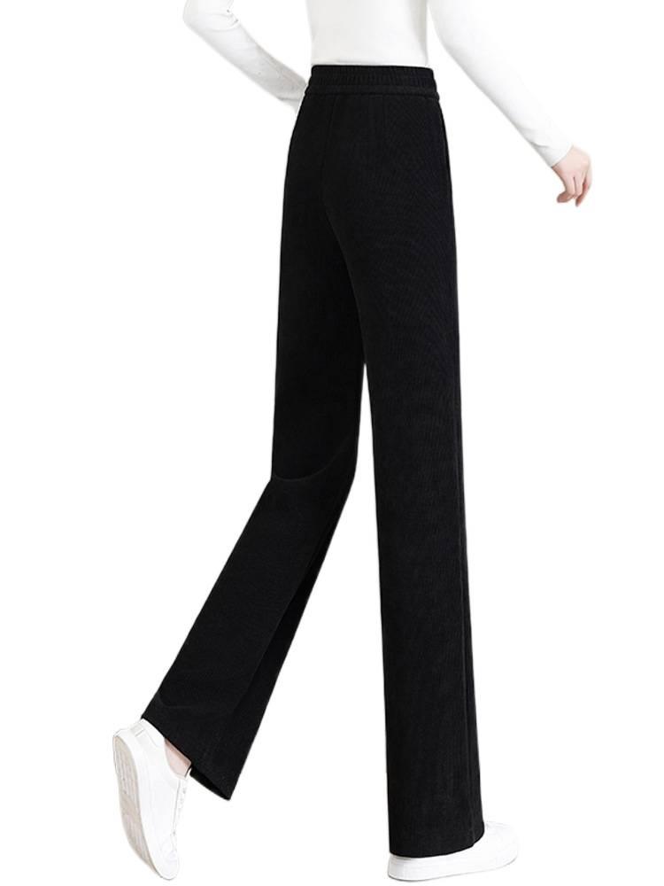 Woodpecker Women's High-Waist Fleece Lined Wide-Leg Pants Autumn/Winter 2025