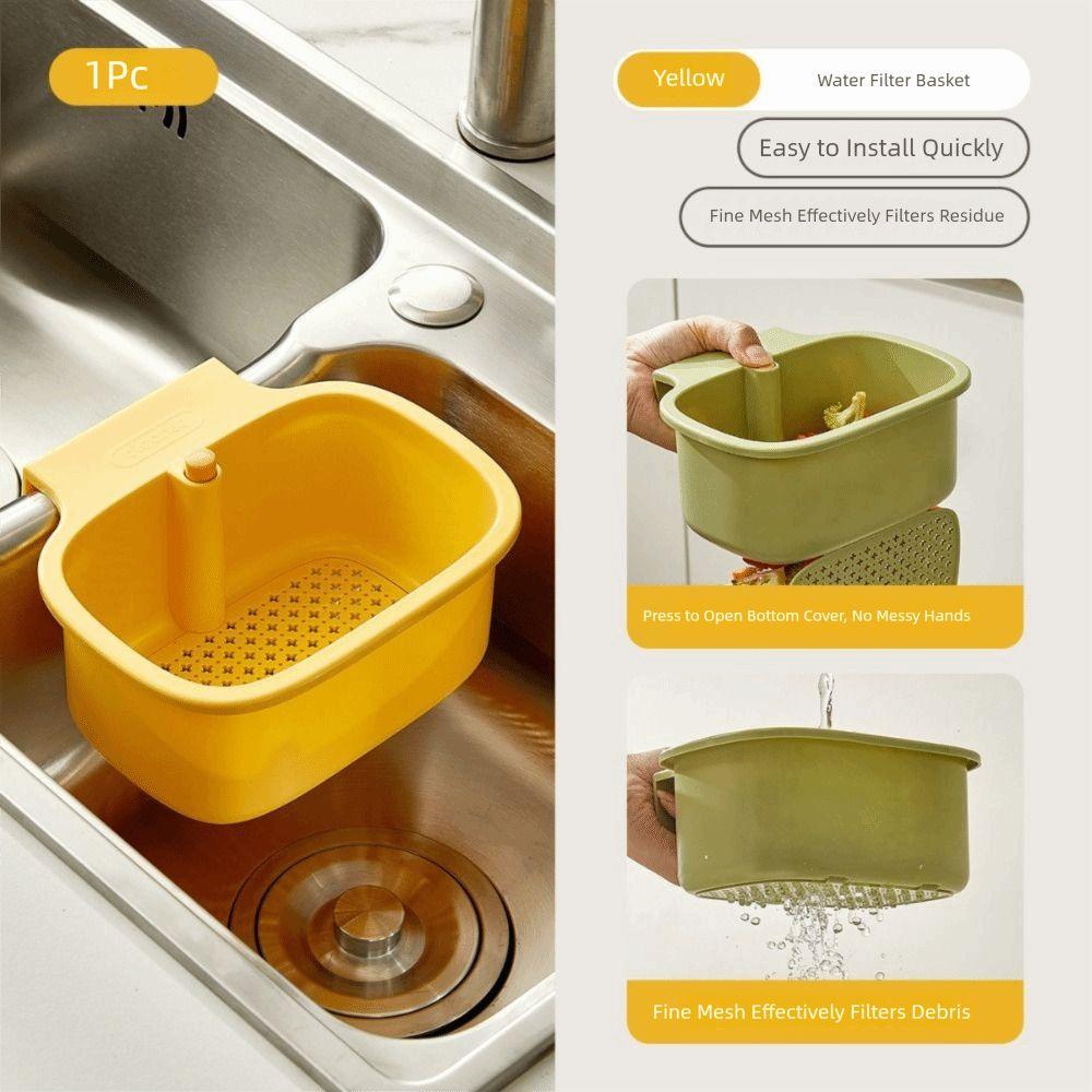 Creative Sink Hanging Strainer Basket 2 In 1 Soap Sponge Storage Shelf Kitchen Accessories