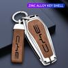 Zinc Alloy Leather Car Key Case Byd Song Plus Atto 3 Han Ev Dolphin Tang Dm Qin Yuan Dolphin Key Holder Car Key Case Key Chain