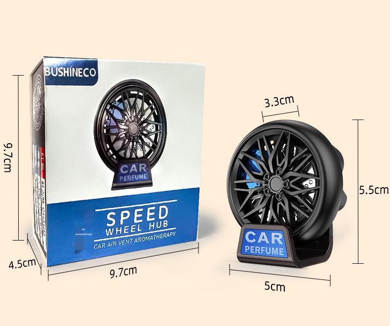Car Wheel Hub Aromatherapy Vent Clip: Fresh, Long-lasting Scent Eliminates Odors