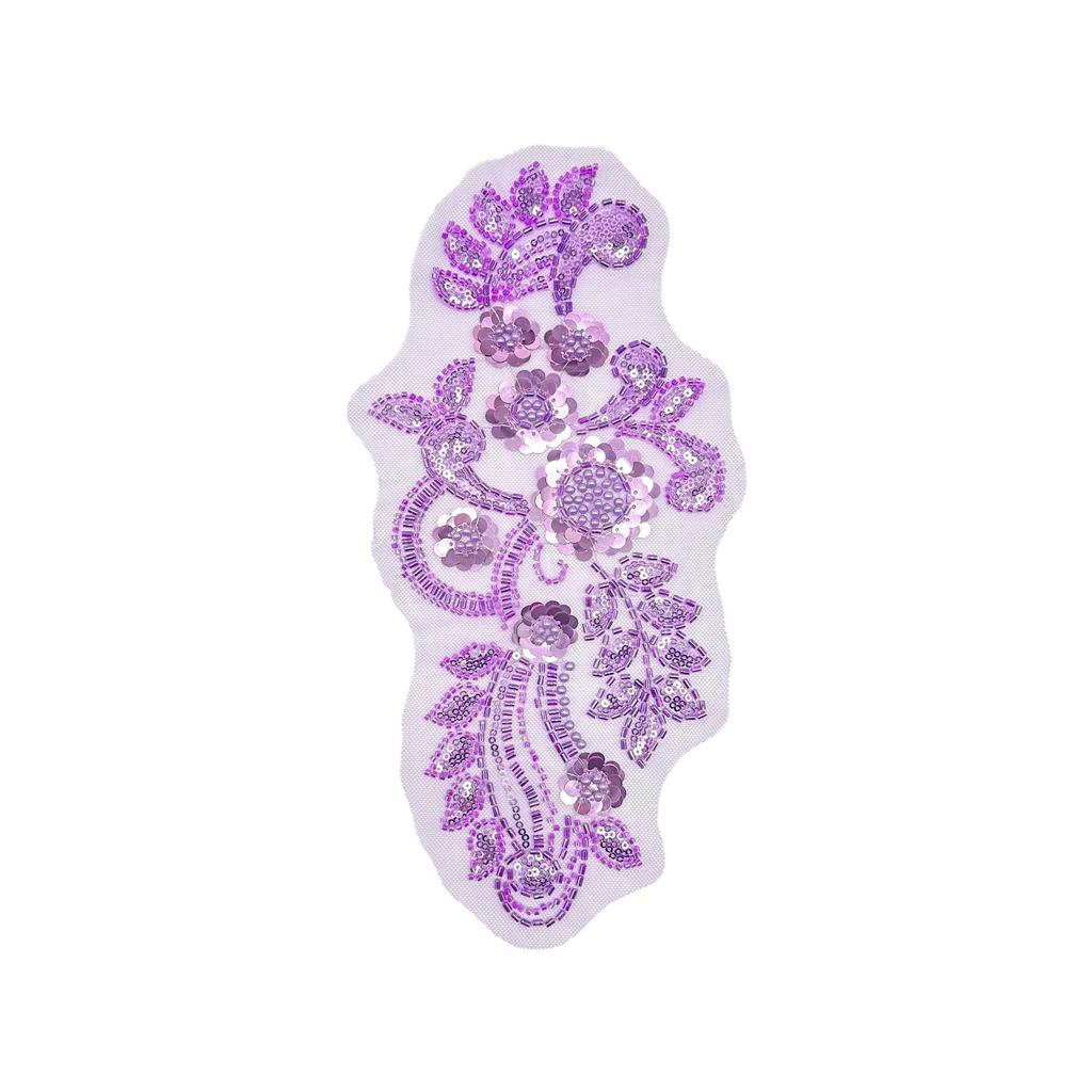 Multi-Color Mesh Beaded Sequins Flower Cloth Sticker Lace Lace Accessories Wedding Dress Handmade Diy Accessories Decoration