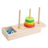 10 Rings Puzzle Game Wooden Tower rly Educational Logic Thinking Block Game Toy for Kids