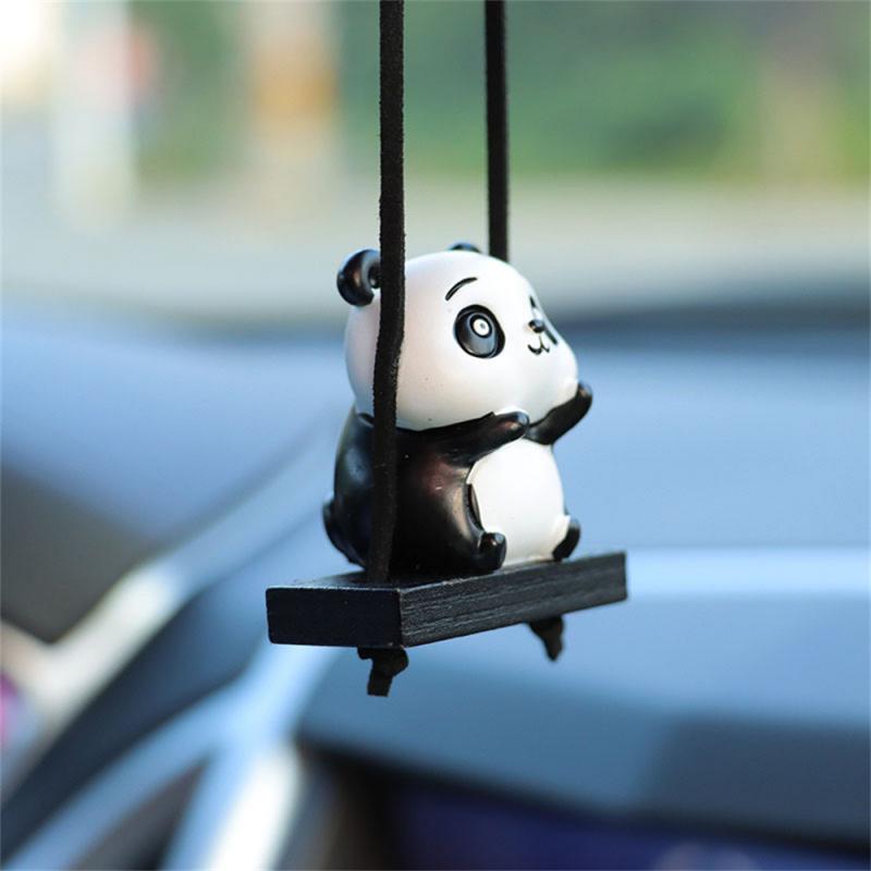 Panda Car Accessories Beautiful And Practical Creativity Home Decorations Panda Pendant Repeated Use Panda Household Products