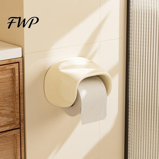 Quick Install Toilet Paper Rack Roll Holder No Drilling Wall Mount with Top Sophisticated Bathroom Decor Storage Shelf Durable Space Saving