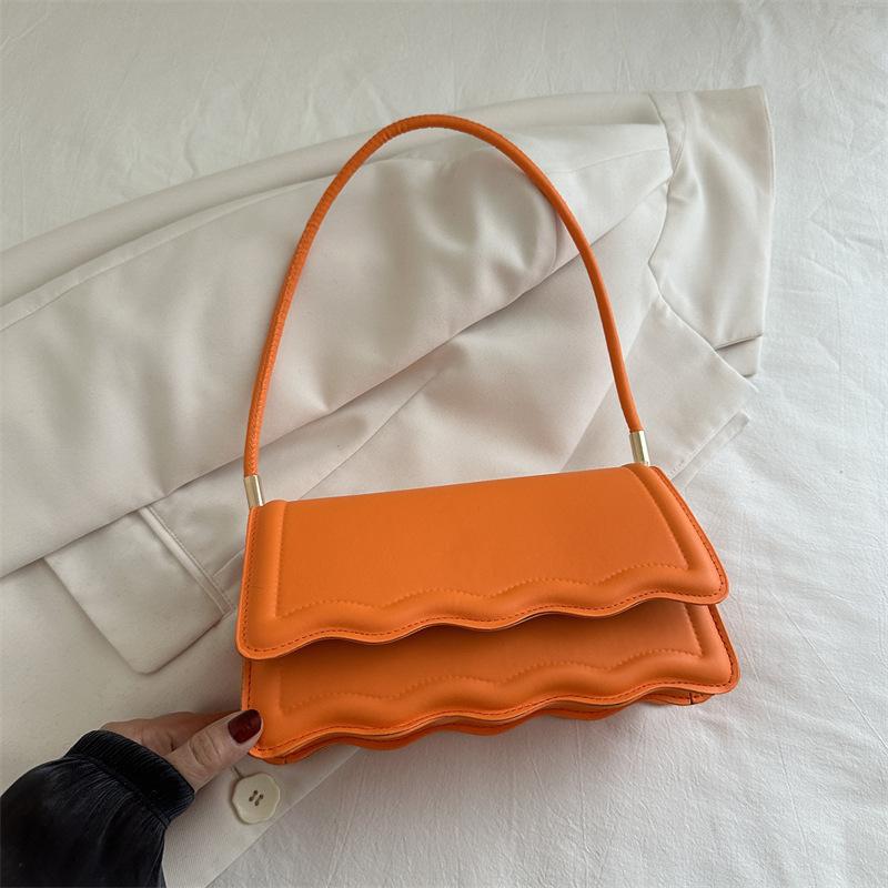 

Новая простая и изысканная сумка-клатч на цепочке на одно плечо через плечо маленькая квадратная сумка модный кошелек оранжевый