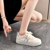 Hong Kong Style Original Niche Bread Shoes Women's Ins Tide~ 2025 Autumn New Board Shoes Student Versatile Casual Little White Shoes