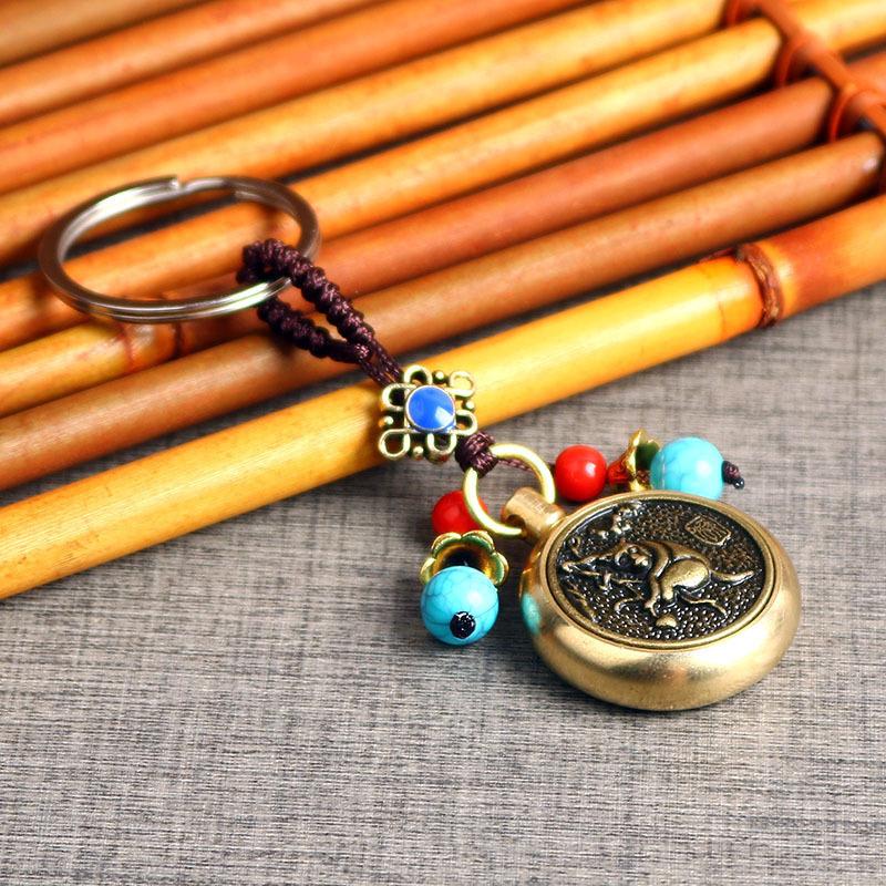Horse Pendants Chinese Zodiac Keychain Vehicle Pendants 2026  Year Souvenir