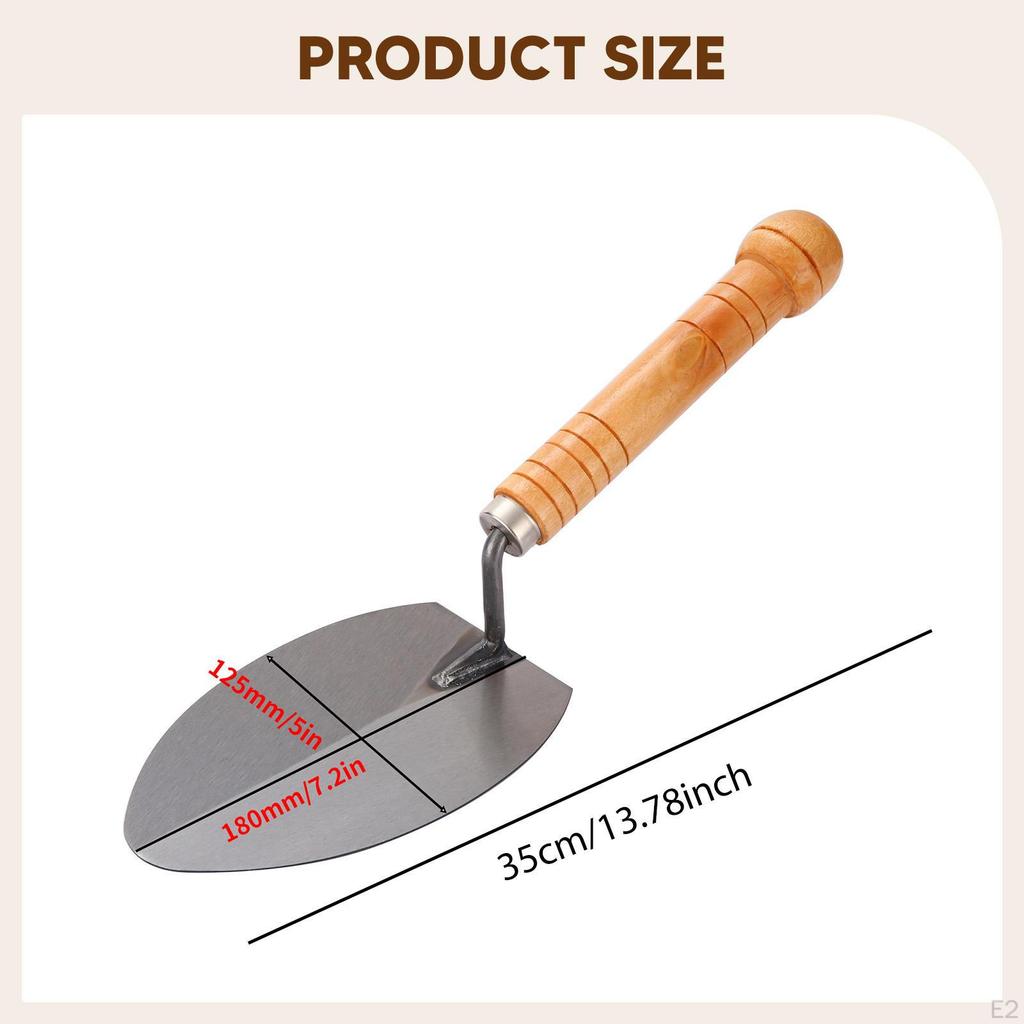 Concrete Trowel Brick Laying Ergonomic Masonry Hand Tool Mortar Finishing for Cement