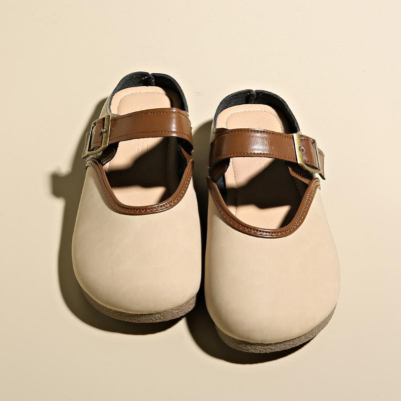 

Baotou half-drag women s soft summer new flat bottom outer wear versatile with skirt slippers 40