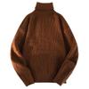 White Pullover Turtleneck Men's Knitted Sweater Autumn and Winter New Trendy Brand Loose Casual Student Sweater