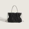 Rhinestone Handheld Shoulder Bag Women'S Summer New Celebrity Party Pleated Cloud Chain Messenger Bag Fashionable And Versatile