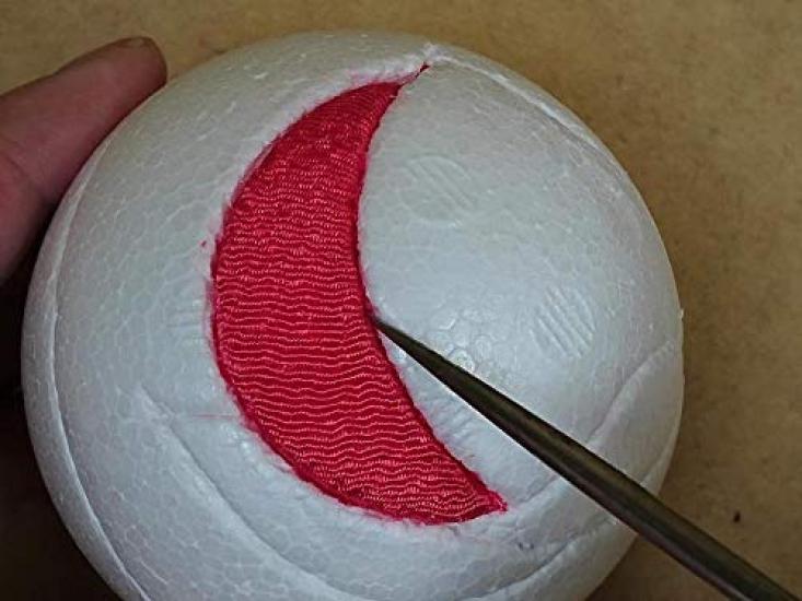 Chirimen Craft Kit Kimekomi Hanging Temari "Peach"