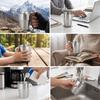 6Pcs Double Layer Outdoor Cup Foldable Water Mug Heat Scald Prevention Coffee Cup  Camping