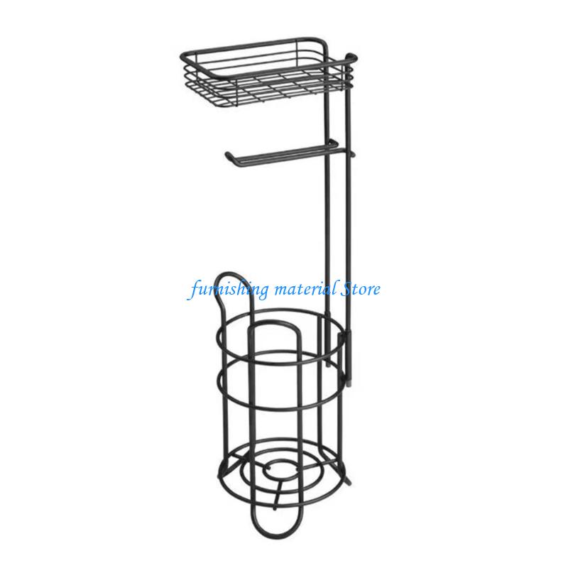 Y5GD Upgrades Eisen Toilettenpapierhalter Freistehender Toilettenpapierständer Einfaches Design Taschentuchständer Perfekt für Kleine Badezimmer