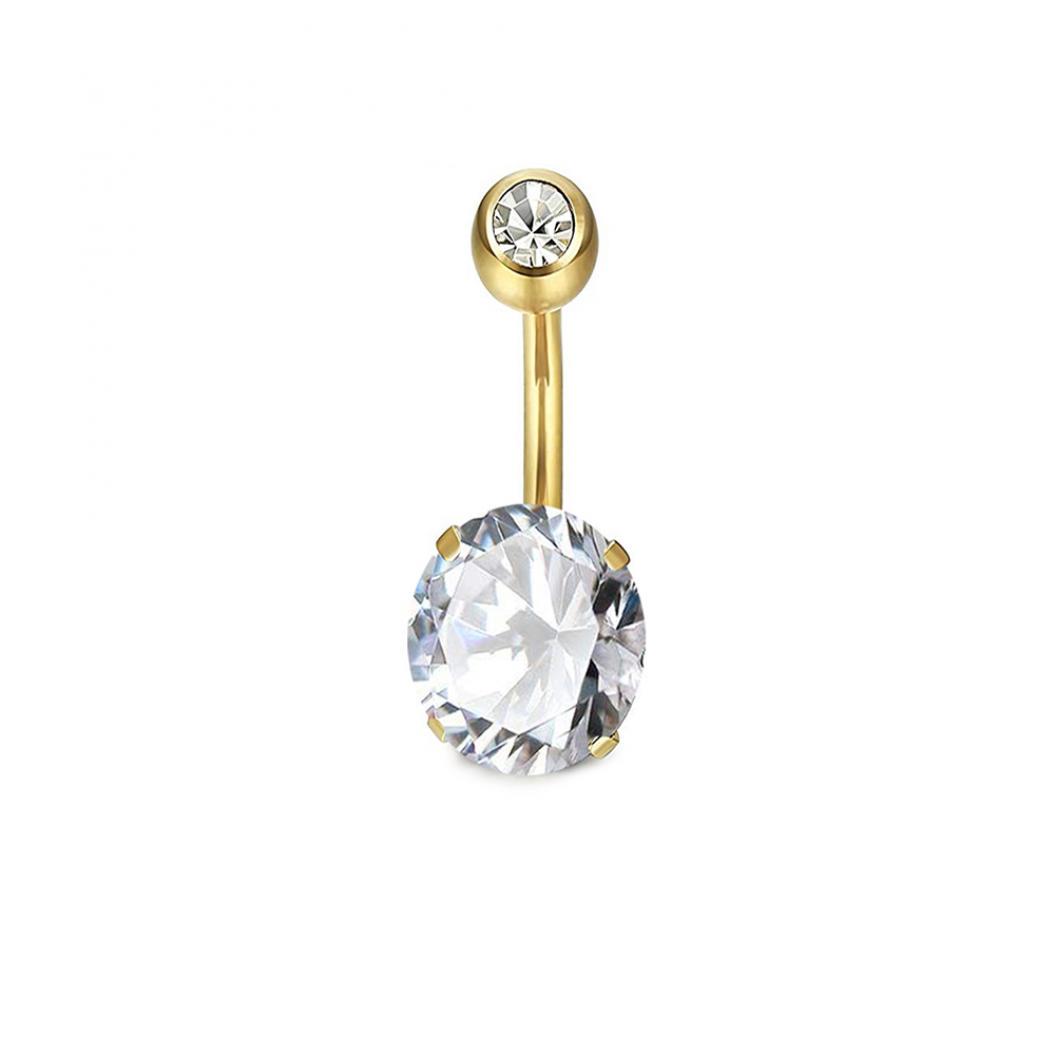 

Пирсинг для пупка золотистый