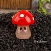 Luminous Mini Colorful Mushroom Ornament Cartoon Colorful Model Micro Landscape Dollhouse Miniature Toy Car Decoration