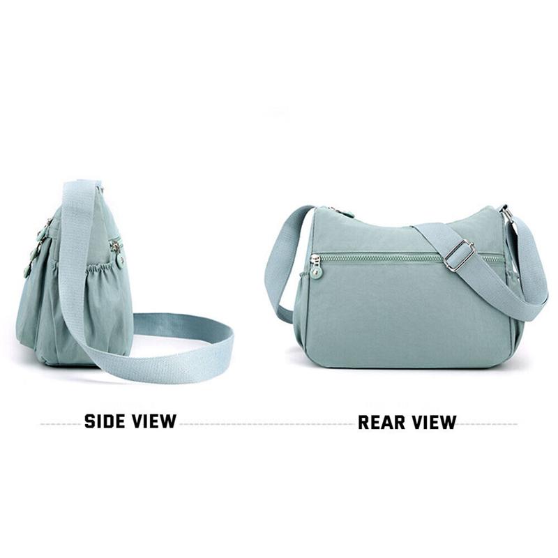 Women Ladies Multi Pocket Messenger Handbag Cross Body Bags Holiday Shoulder Bag