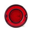 2-Pcs Vintage 12V LED Round Tail Light Assembly – 127mm Dia Rear Lamp Combination for Iveco Buses & Universal Vehicles | Stop & Tail Light
