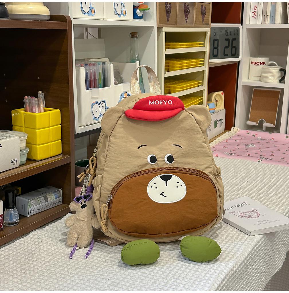 School bag cute casual puppy backpack for women, new lightweight versatile kindergarten backpack, outdoor travel backpack
