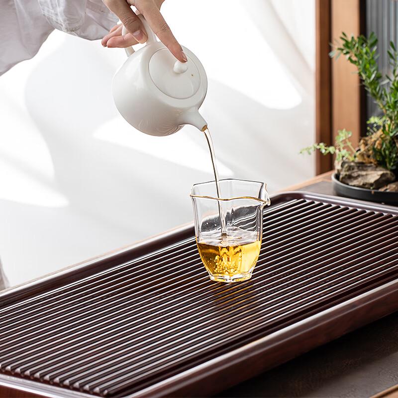 Elegant Gold Inlaid Jade Tea Tray