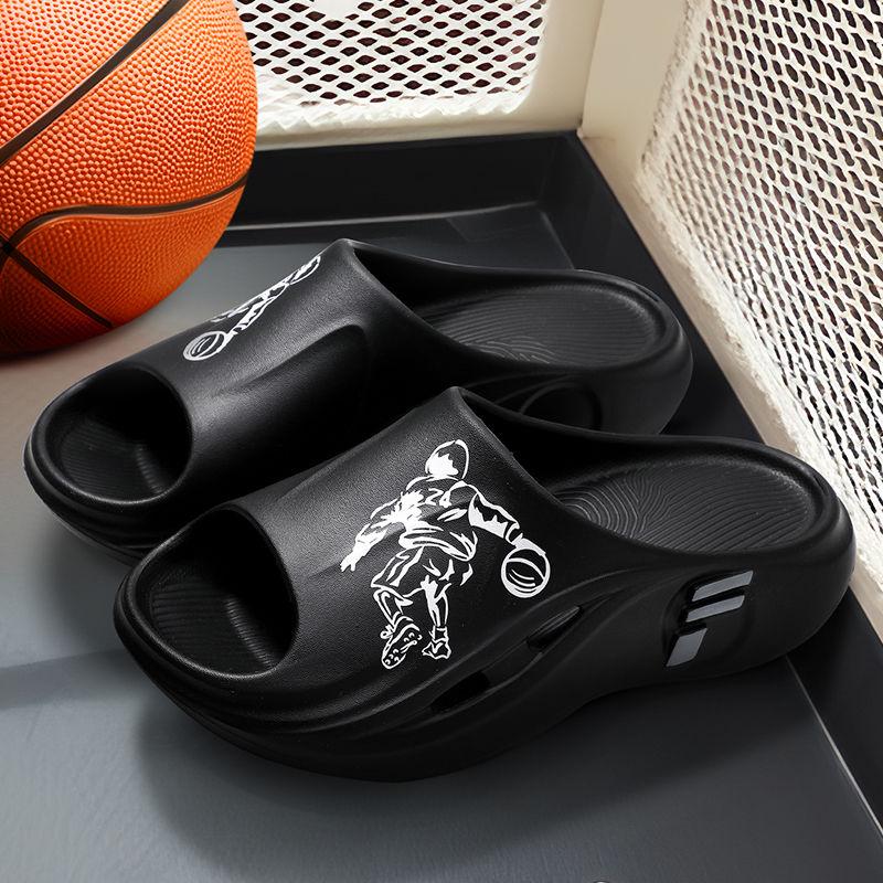 

Новые летние мужские нескользящие прочные толстые подошвы EVA пляжные сандалии шлепанцы тапочки для улицы и дома 42-43 (M)