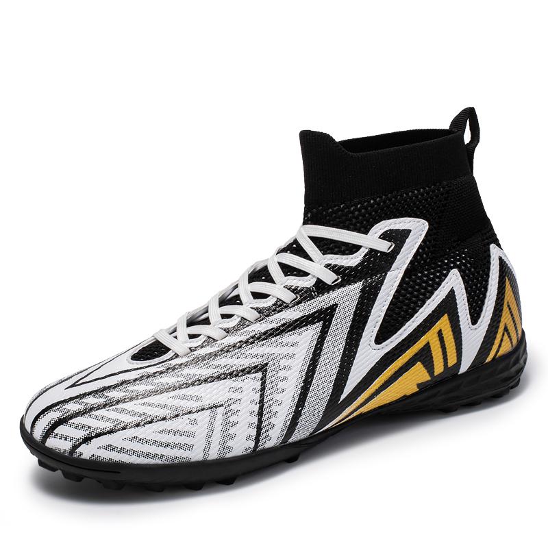 Football Boots Men's Soccer Turf Soccer Cleats Outdoor Non-Slip Professional High Top Grass Training Sport Tenis Masculino Male